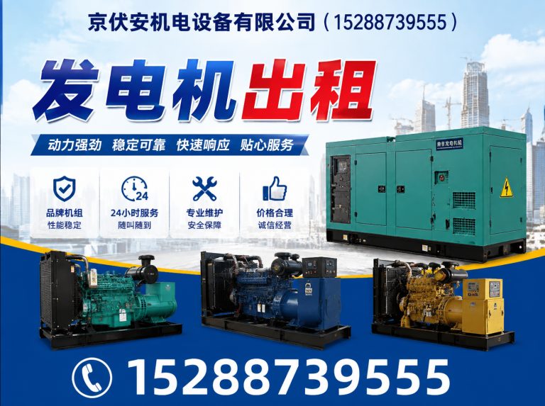淮南发电机出租展示图